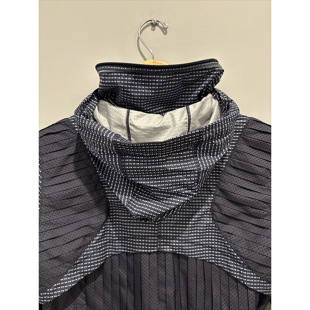 Lululemon Vent It Out Jacket Double Dot Navy Blue Lullaby / Navy Blue Size 6 - Picture 10 of 14